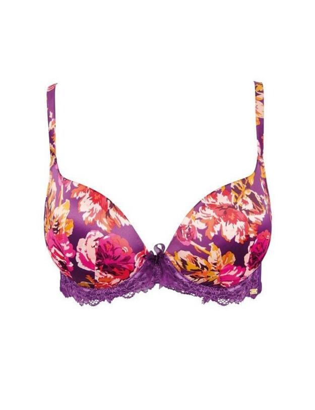 5121 Gossard Botanical Padded Plunge Bra - 5121 Plum