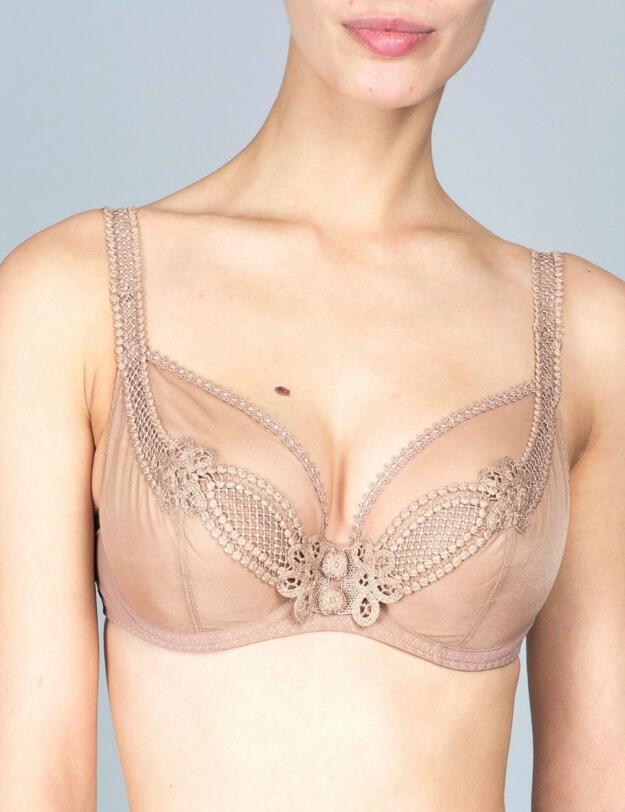 11633 Maison Lejaby Illusion 3 Part Full Cup Bra - 11633 Pralin