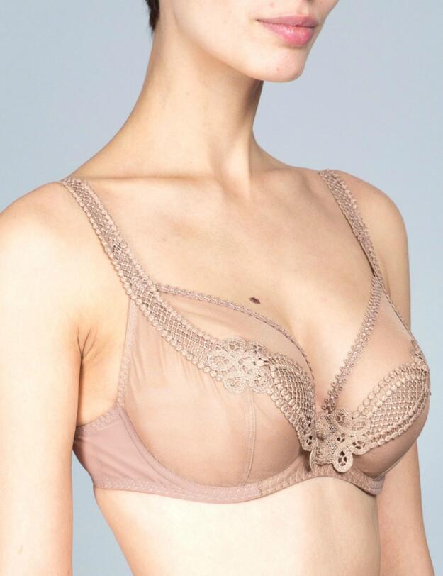 11633 Maison Lejaby Illusion 3 Part Full Cup Bra - 11633 Pralin