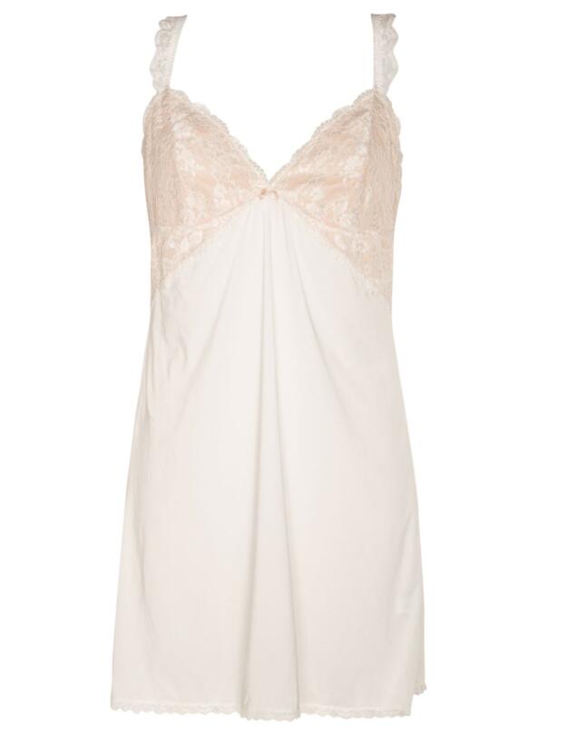 9508 Pour Moi? Love Lace Chemise Nightdress - 9508 Cream/Caramel