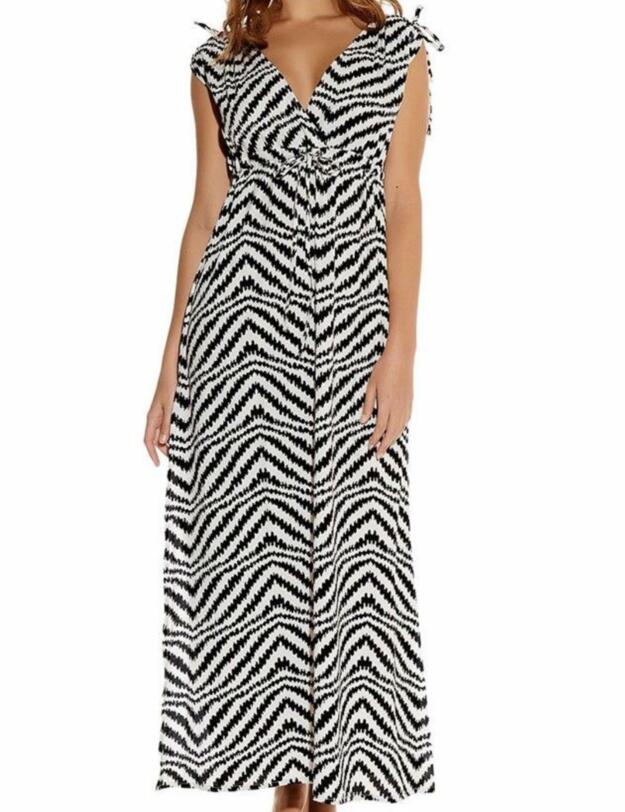 5981 Fantasie Montego Bay Maxi Dress - 5981 Black/White