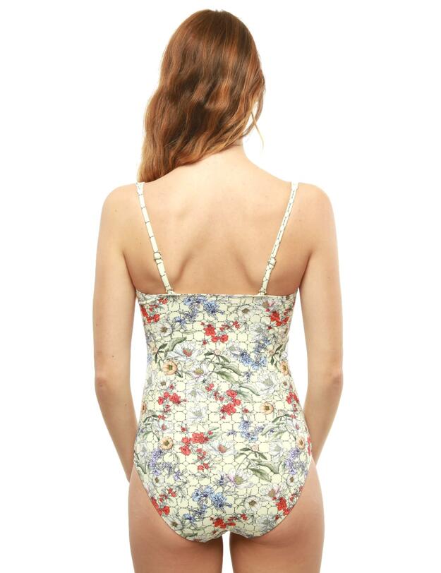 M4503JC Moontide Japonica Twist Swimsuit - M4503JC Bone