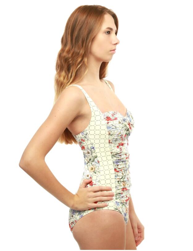 M4503JC Moontide Japonica Twist Swimsuit - M4503JC Bone
