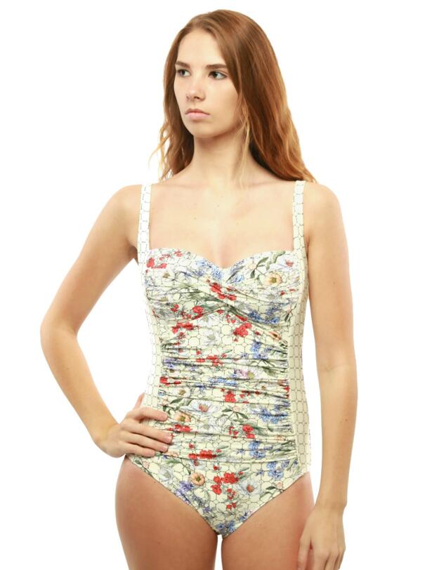 M4503JC Moontide Japonica Twist Swimsuit - M4503JC Bone