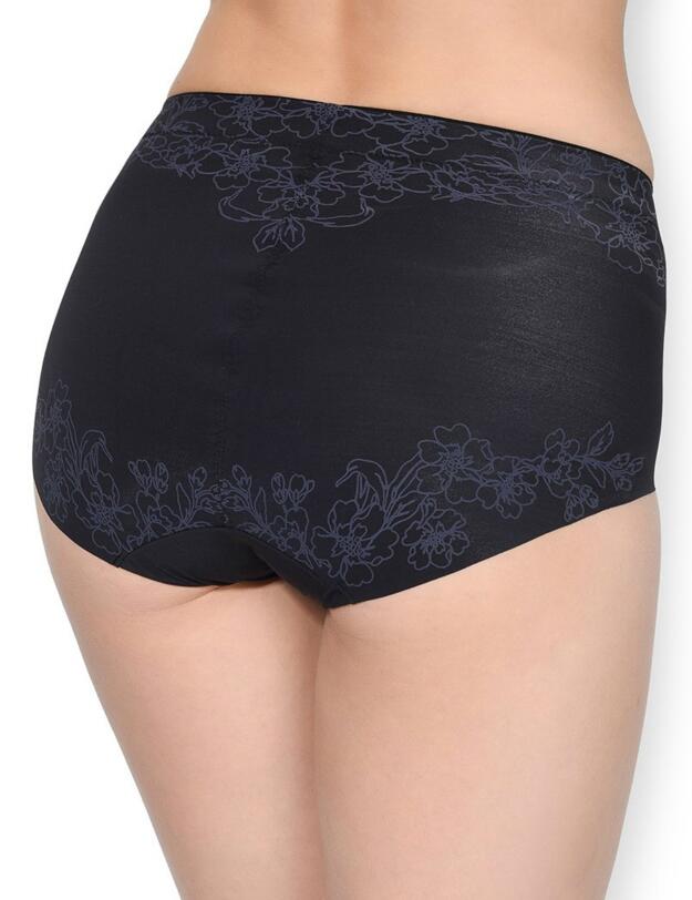 GRA451 Wacoal Flower Power Slimming Brief - GRA451 Black