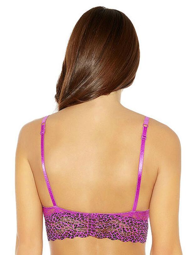 910182 B.tempt'd Lace Kiss Bralette - 910182 Purple Cactus Flower/Animal