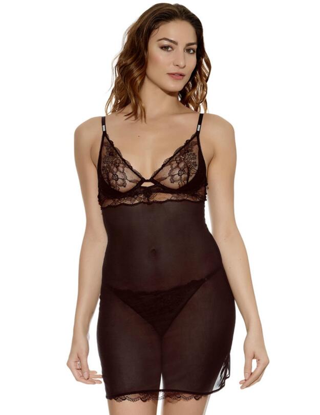 101009 Wacoal Marquise Chemise Nightdress - 101009 Black