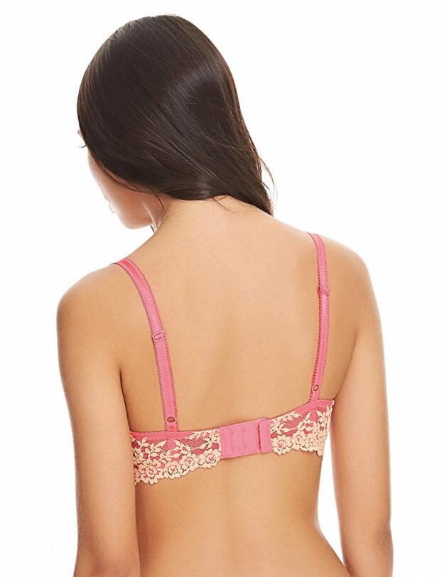 065191 Wacoal Embrace Lace Underwire Bra - 065191 Pink Lemonade/Cream Puff