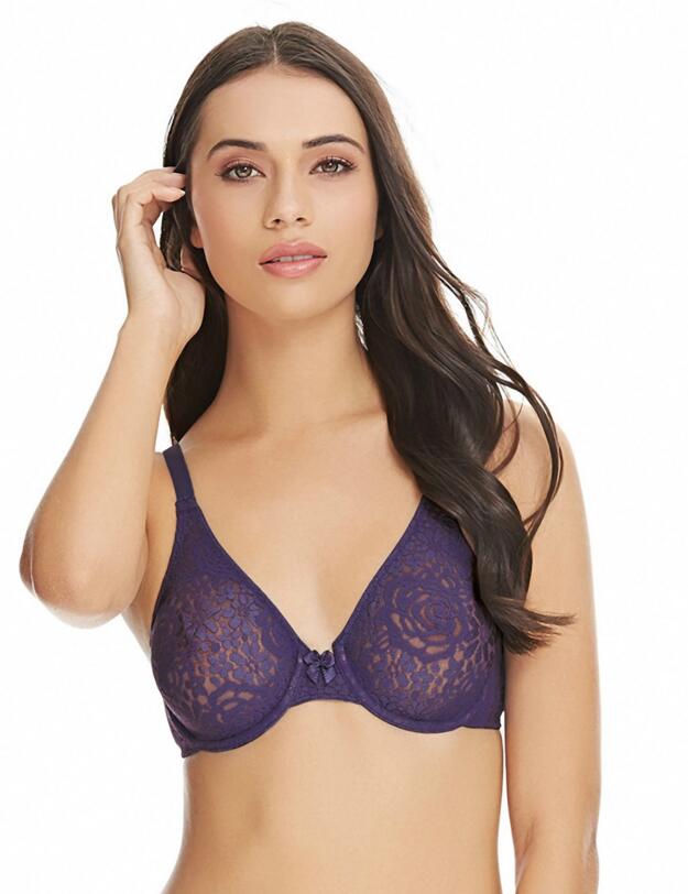 851205 Wacoal Halo Lace Full Cup Bra - 851205 Astral Aura Blue