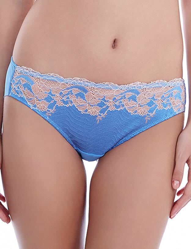846256 Wacoal Lace Affair Brief - 846256 Provence Blue/Pale Peach