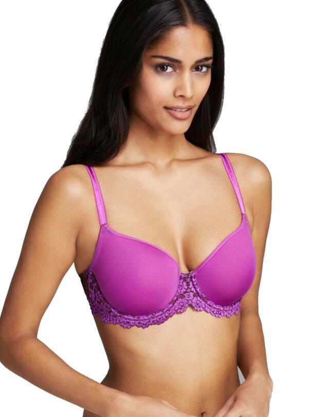853191 Wacoal Embrace Lace Contour Bra - 853191 Coffee Bean/Purple Cactus Flower