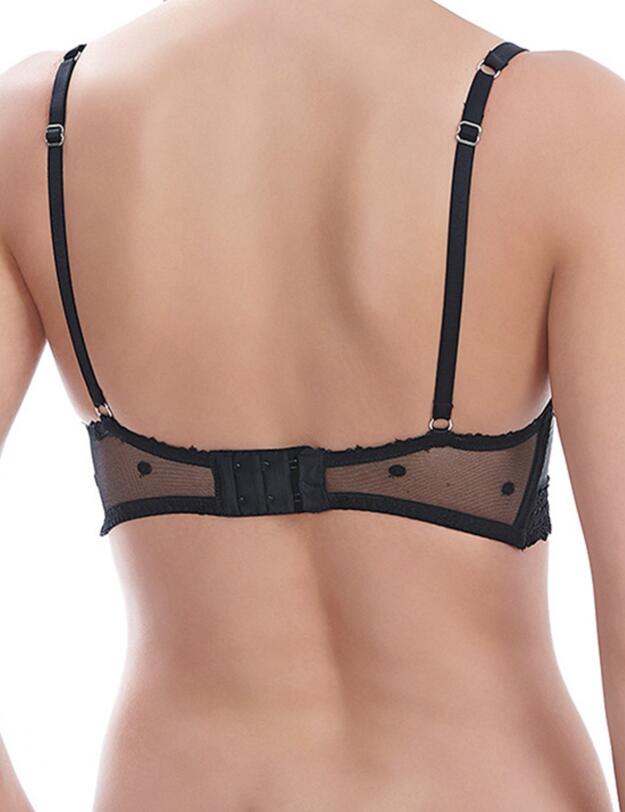 122003 Wacoal Sensuality Underwired Padded 3/4 Cup Bra - 122003 Black