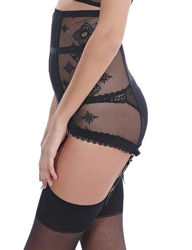 122008 Wacoal Sensuality Waist Clincher Suspender Belt - 122008 Black