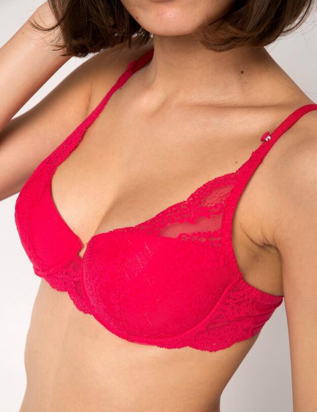 17232 Maison Lejaby Insaisissable Padded Balcony Bra - 17232 Rose Arden