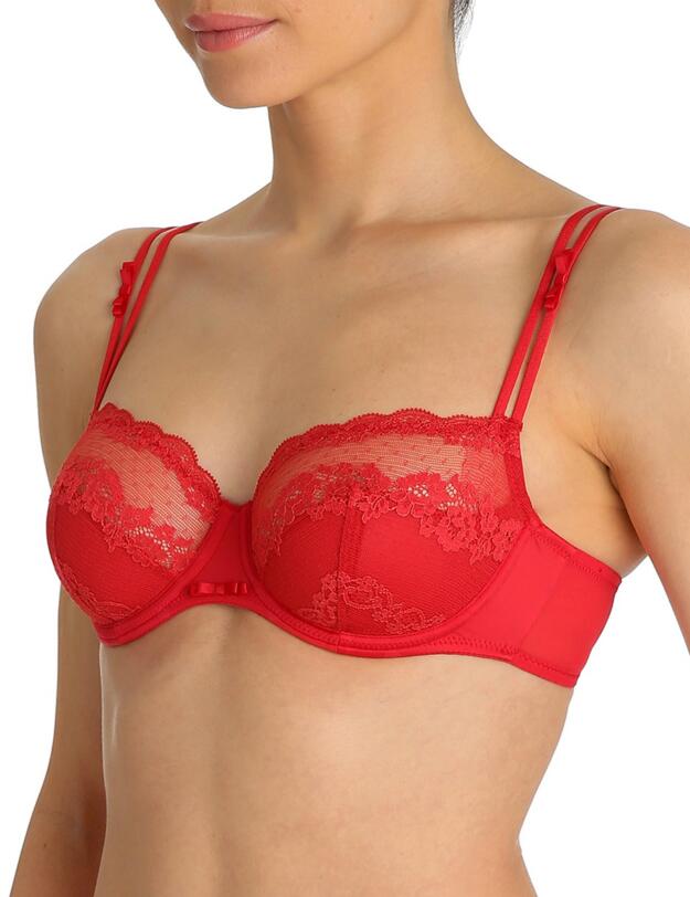 0101795 Marie Jo Amy Padded Balcony Bra - 0101795 Scarlet