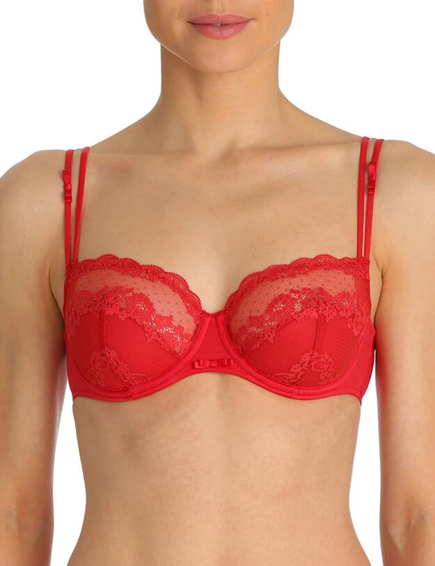0101795 Marie Jo Amy Padded Balcony Bra - 0101795 Scarlet