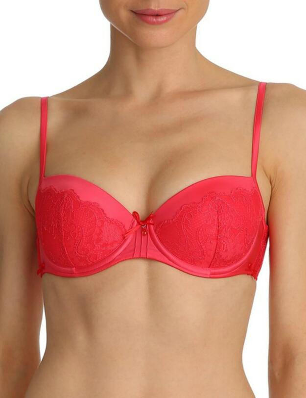 0101829 Marie Jo Lauren Padded Balcony Bra - 0101829 Valentine Red