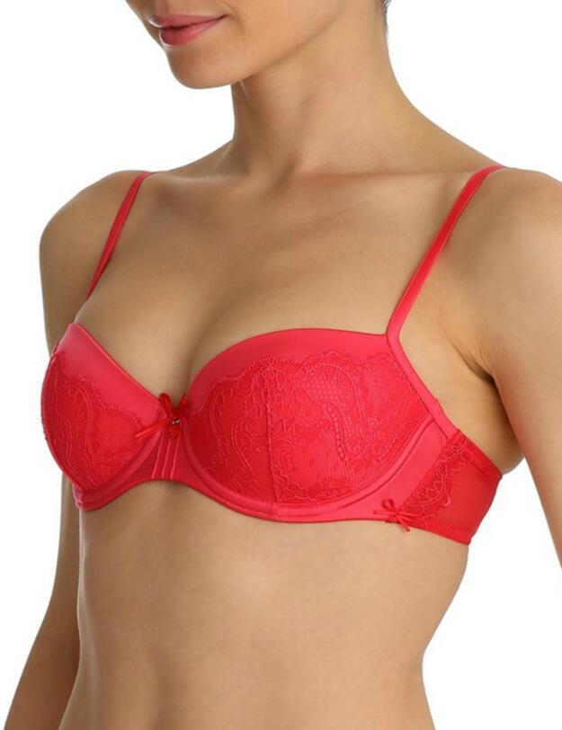 0101829 Marie Jo Lauren Padded Balcony Bra - 0101829 Valentine Red