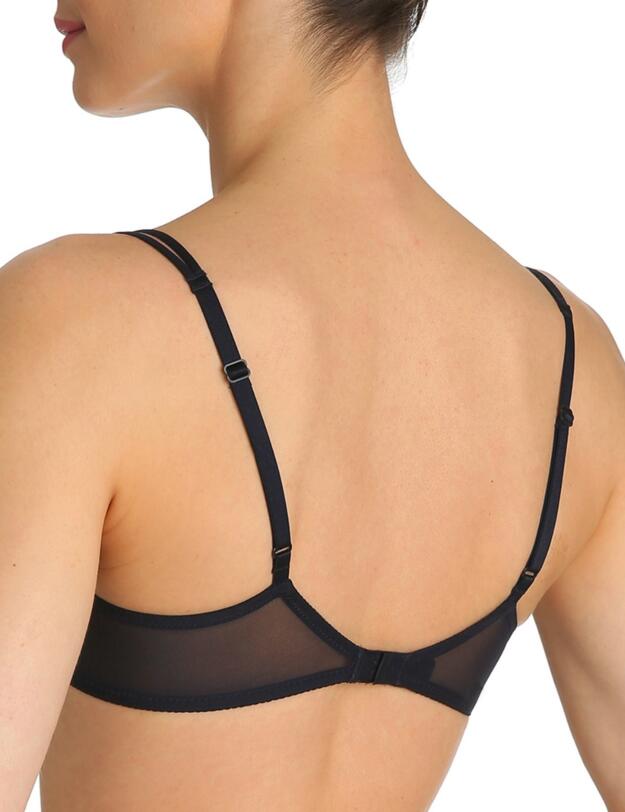 0102037 Marie Jo Lily Padded Push-Up Plunge Bra - 0102037 Midnight Blue