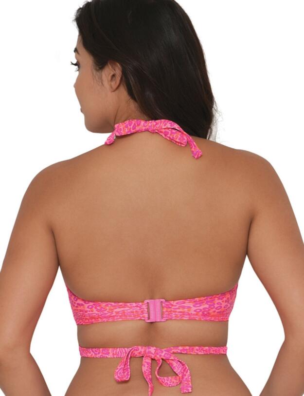 CS3941 Curvy Kate Daze Cross Over Bikini Top Pink Mix - CS3941 Pink Mix