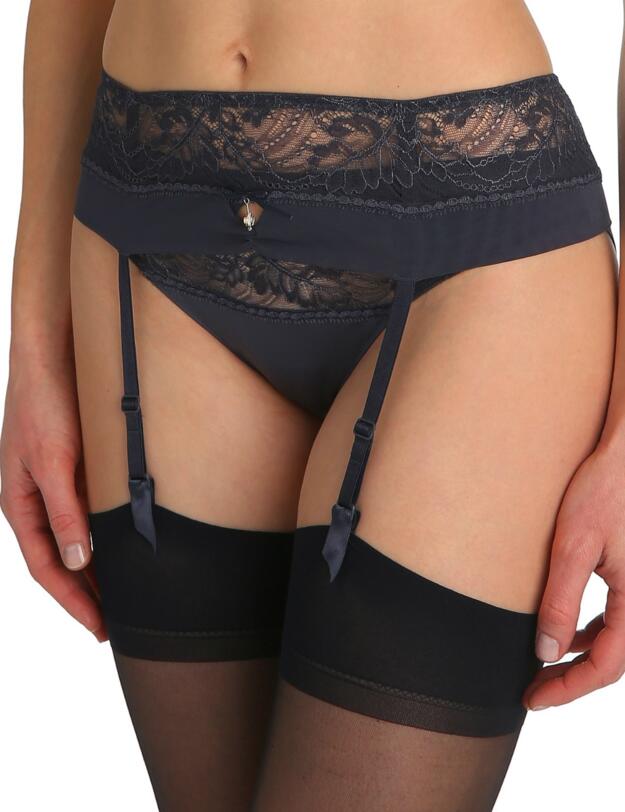 0702020 Marie Jo Natalie Garter Suspender Belt - 0702020 Marble Grey