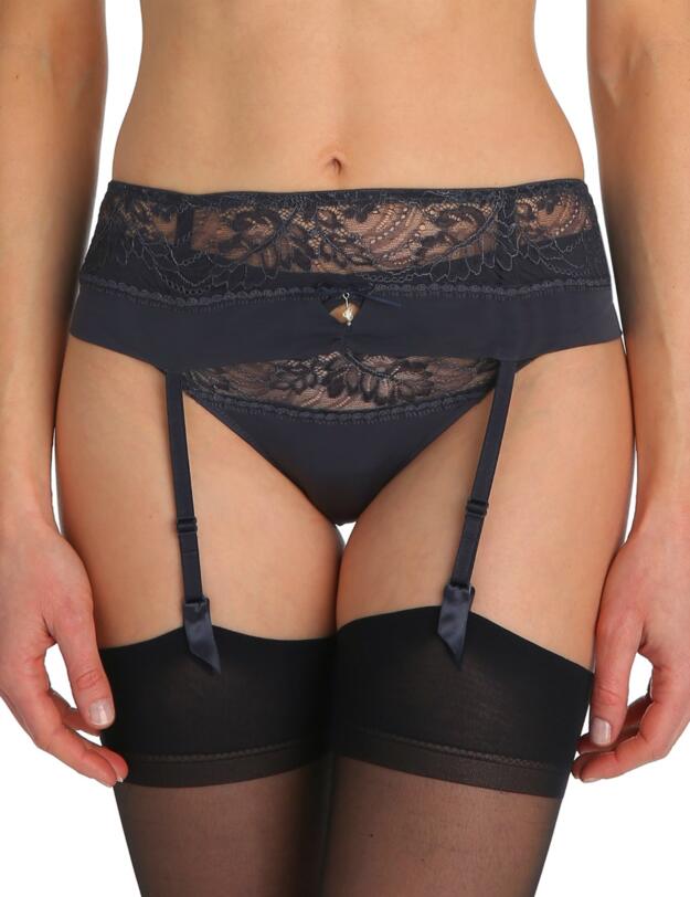 0702020 Marie Jo Natalie Garter Suspender Belt - 0702020 Marble Grey