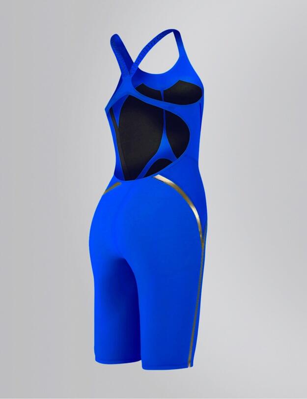 Speedo Fastskin LZR Racer X Open Back Kneeskin - 809752B007 Blue/Gold