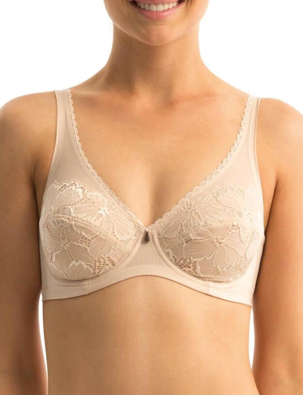 10130514 Triumph Elegant Sheer Underwired Bra Nude - 10130514 Nude