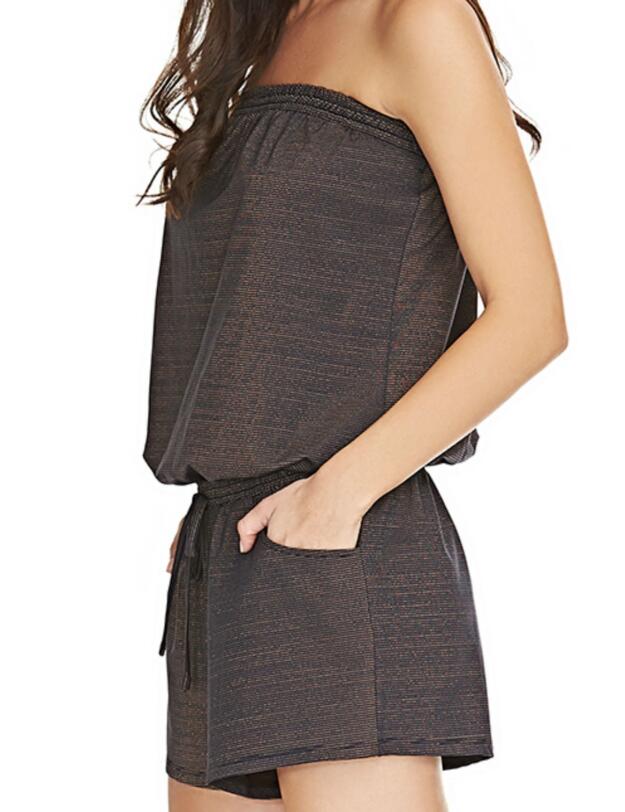 3850 Freya Glam Rock Bandeau Playsuit Rose Gold  - 3850 Rose Gold 