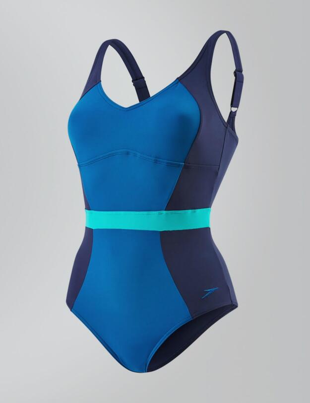 810832B368 Speedo Sculpture CrystalGleam Swimsuit - 810832B368 Navy/Blue