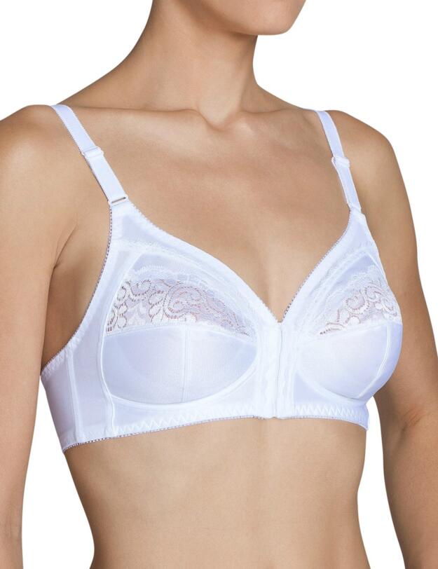 10053518 Triumph Claudette Non-Wired Front Fastening Bra - 10053518 White