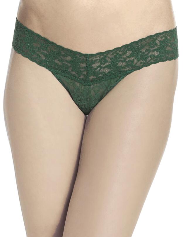 970182 B.tempt'd Lace Kiss Thong - 970182 Rosin Green