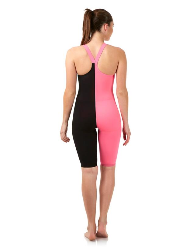 8091718441 Speedo Fastskin Lazer Elite V2 Closed Back Kneeskin - 8091718441 Black/Pink