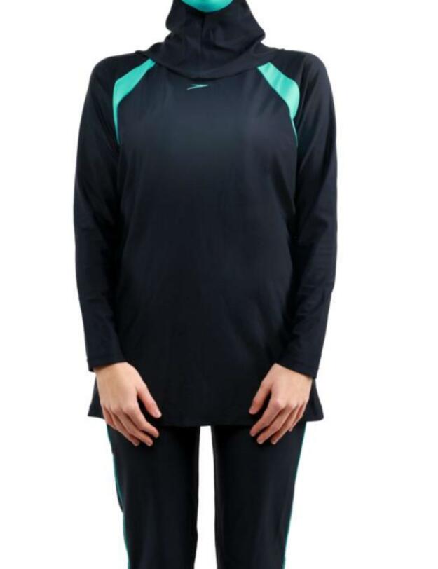 809700A807 Speedo Essential 3 Piece Burkini Swimming Costume - 809700A807 Navy/Blue