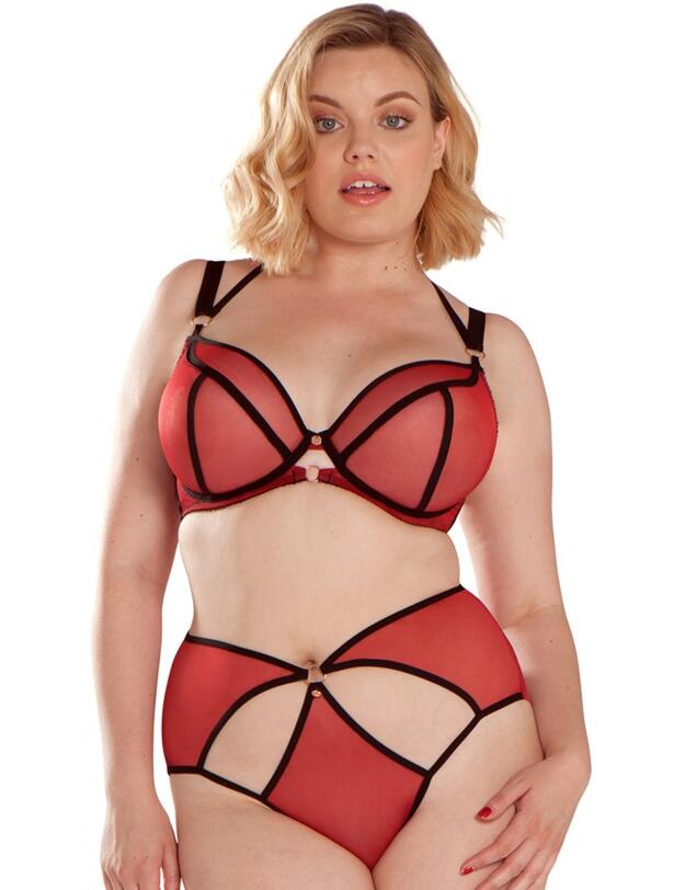 ST3311 Scantilly by Curvy Kate Knock Out Plunge Bra - ST3311 Red