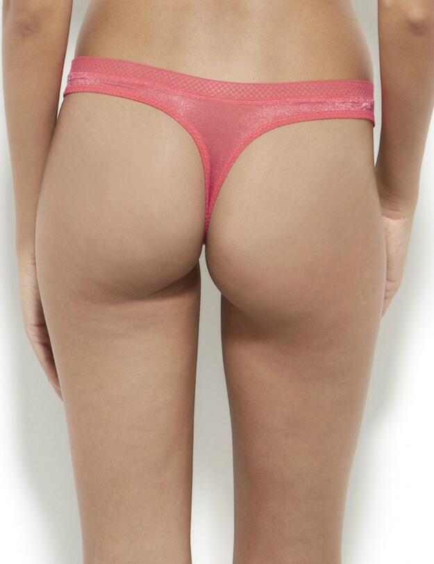 6276 Gossard Glossies Thong - 6276 Paradise Pink
