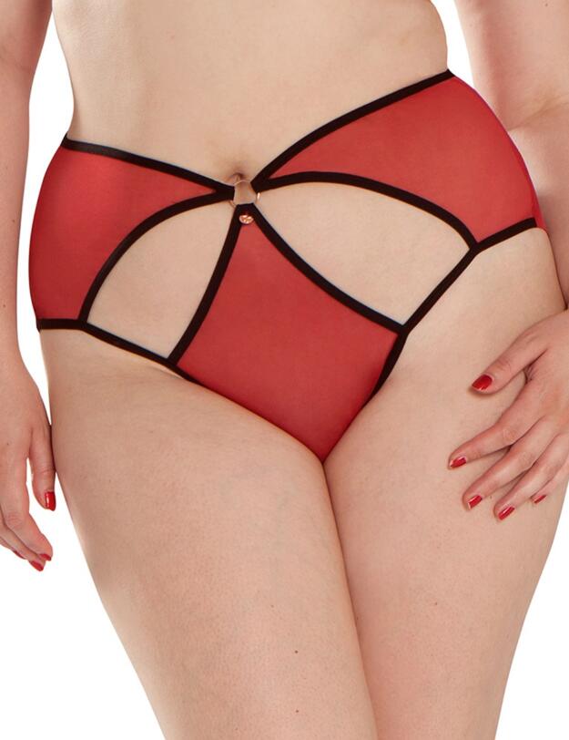 ST3305 Scantilly by Curvy Kate Knock Out Ouvert Brief - ST3305 Red