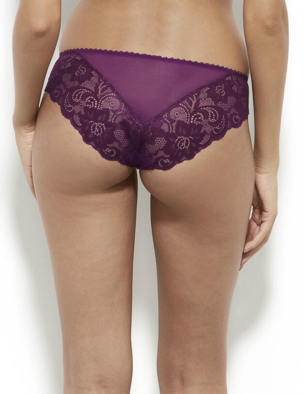 11113 Gossard Gypsy Lace Brief - 11113 Dark Purple