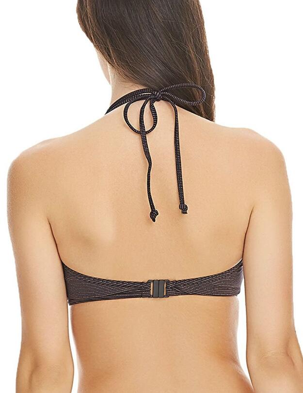 3840 Freya Glam Rock Bandless Halter Bikini Top - 3840 Rose Gold