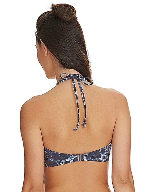 Freya Storm Underwired Bandless Halter Bikini Top Midnight Blue"