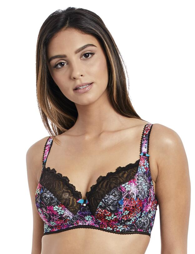 5142 Freya Forest Song Underwired Balcony Bra GG-K Cup - 5142 Black