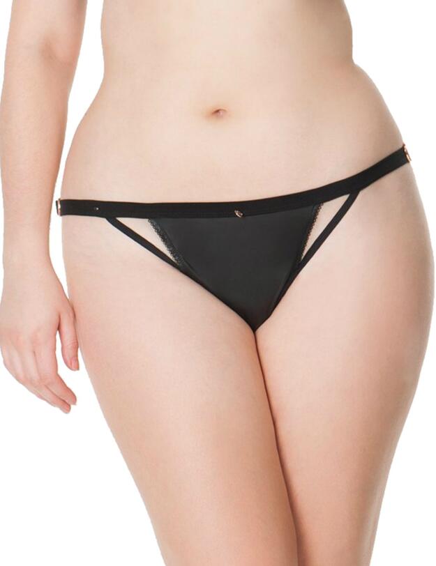 ST2602 Scantilly by Curvy Kate Unleash Thong - ST2602 Black
