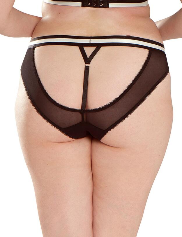 ST4395 Scantilly by Curvy Kate Decadence Bare Faced Brief - ST4395 Monochrome