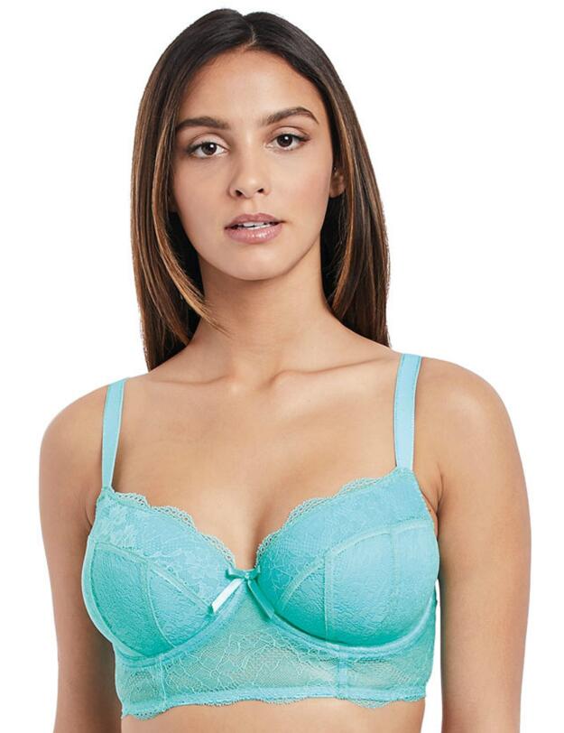 Freya Fancies Longline Bra Aquamarine