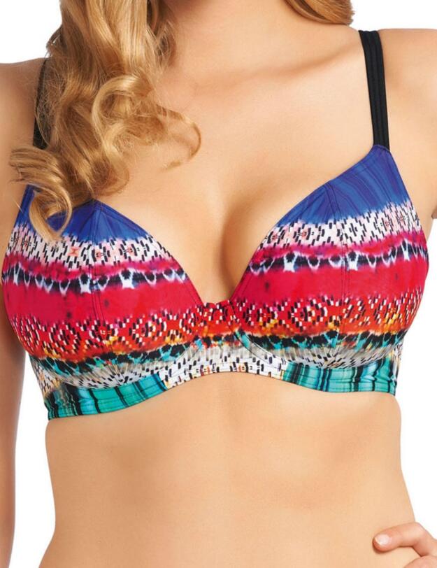3180 Freya Nambassa Plunge Bikini Top - 3180 Kaleidoscope