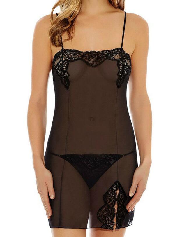 814253 Wacoal Sheer Enough Chemise - 814253 Black