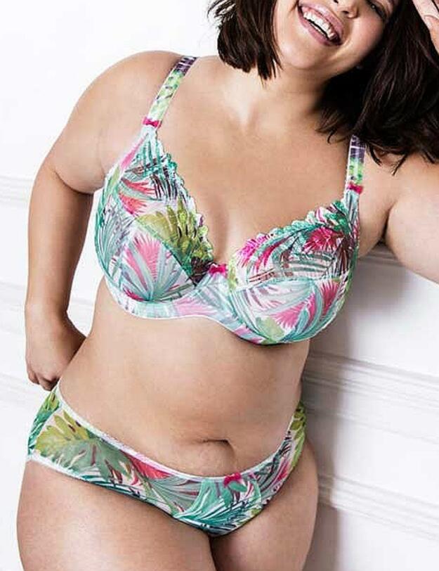 4330 Elomi Kelly Underwired Plunge Bra - 4330 Jungle Print