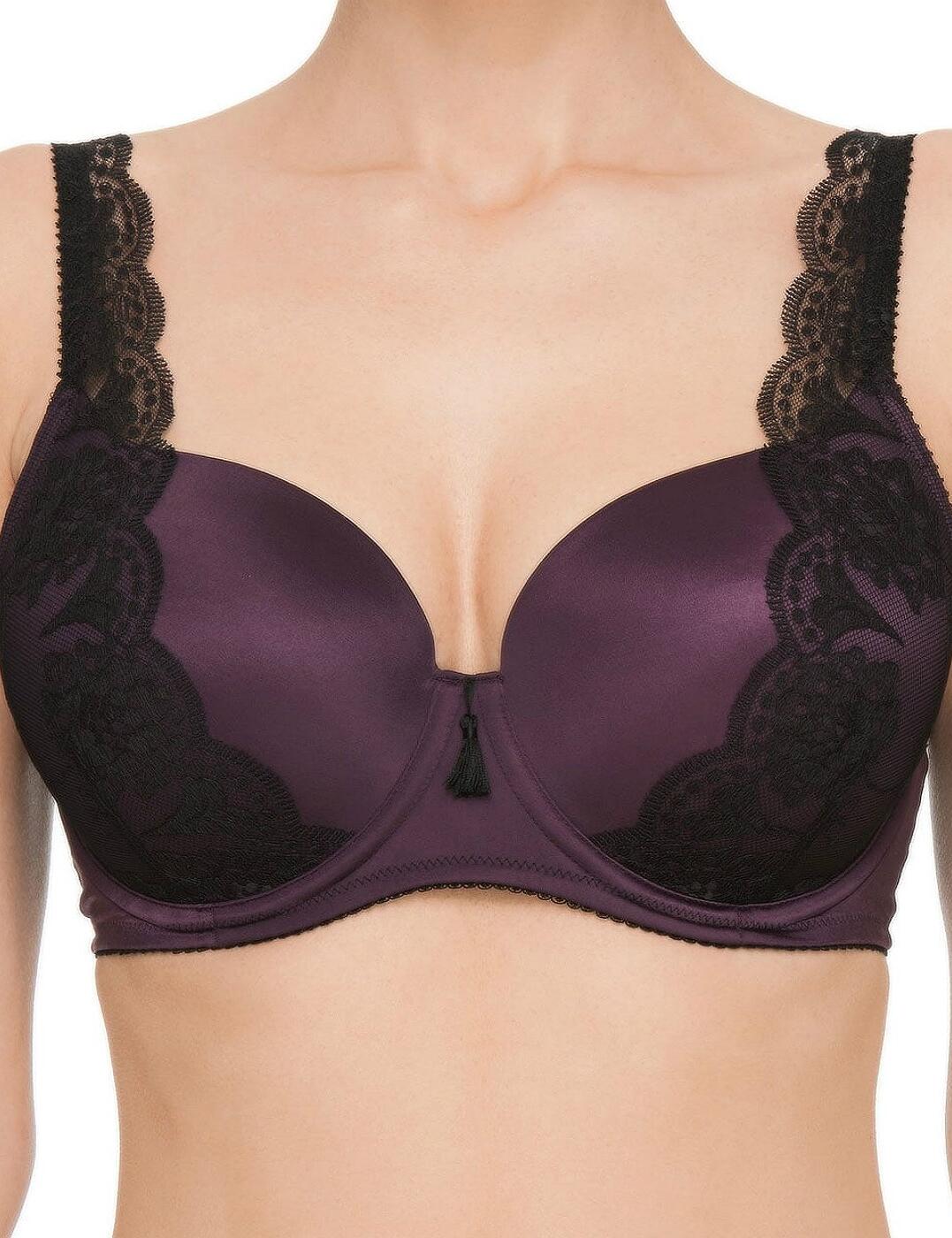 354512 Ultimo Cassiopeia Underwired Moulded Fuller Bust Balcony Bra - 354512 Wine