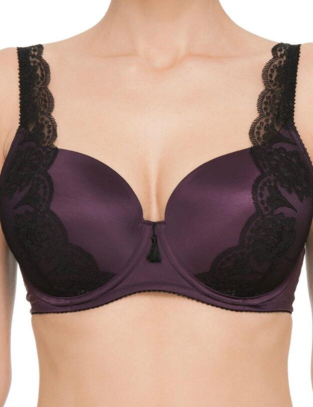 354512 Ultimo Cassiopeia Underwired Moulded Fuller Bust Balcony Bra - 354512 Wine