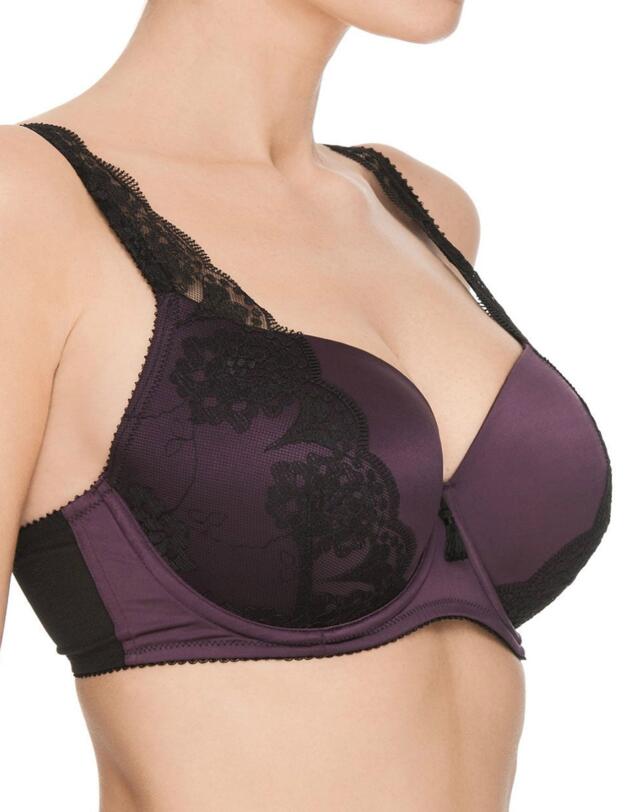 354512 Ultimo Cassiopeia Underwired Moulded Fuller Bust Balcony Bra - 354512 Wine